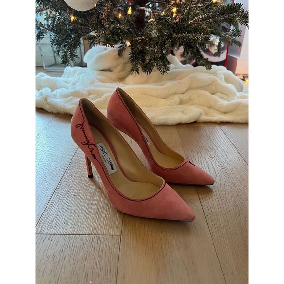 JIMMY CHOO Romy 100 pink suede - Picture 3 of 7